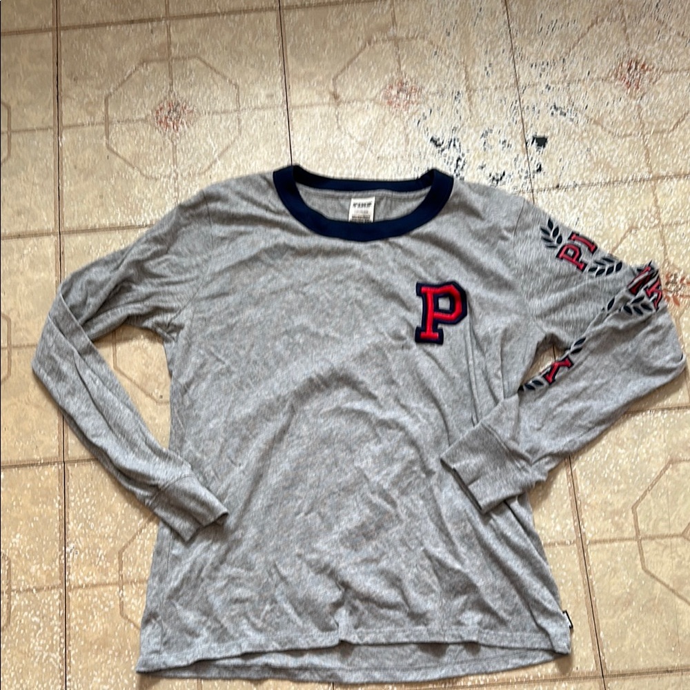 Victoria’s Secret PINK long sleeve tee! Size large. Slightly worn